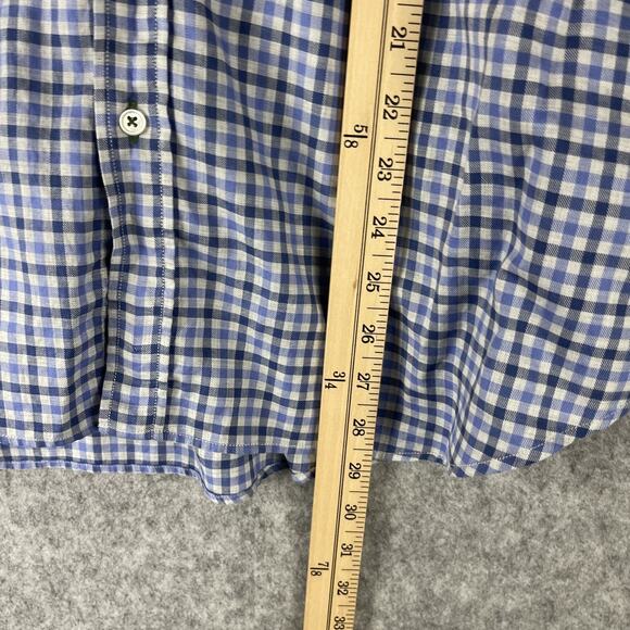 J McLaughlin Shirt Lot of 3 Mens Medium Check Plaid Button Up Cotton Flip Cuff - Picture 12 of 16